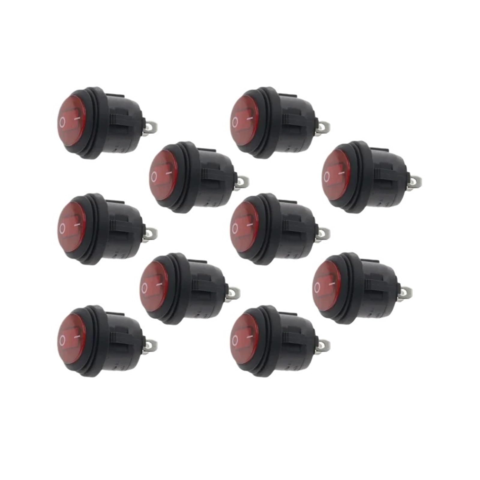 Interrupteur à bascule jaune SPST 10A pour supprimer la pollution lumineuse des voyants LED