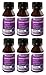 De La Cruz 1% Gentian Violet First Aid Antiseptic Liquid, Made in USA 1 FL. OZ. (6 Bottles)