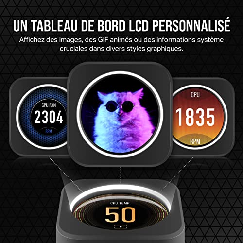 Corsair iCUE H100i Elite LCD XT 240 mm Neuf - vue 8