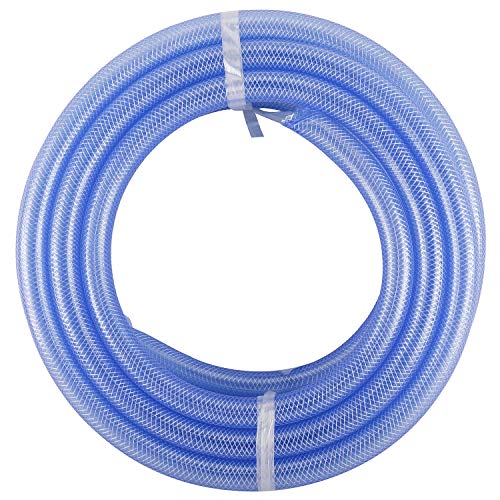 Homend 3/4\" ID X 25FT High Pressure Braided Clear Flexible Industrial PVC Tubing Heavy Duty UV Chemical Resistant Vinyl Hose Water - Thumbnail 6