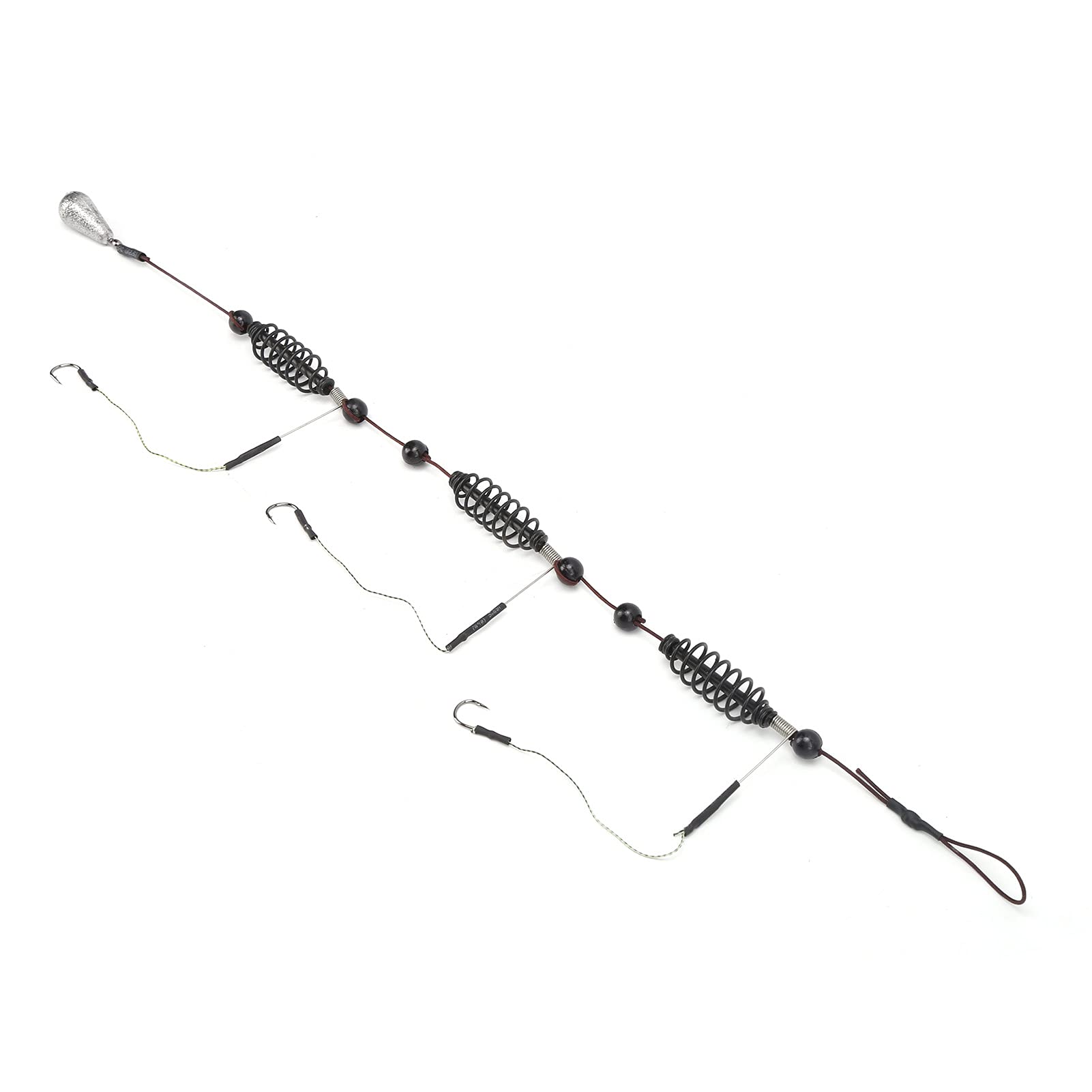 Jaula para señuelos de Pesca con 3 anzuelos, 3 unids/Set, Cesta de Trampa para Peces con señuelos Artificiales, Aparejos de Pesca para Pesca en el mar