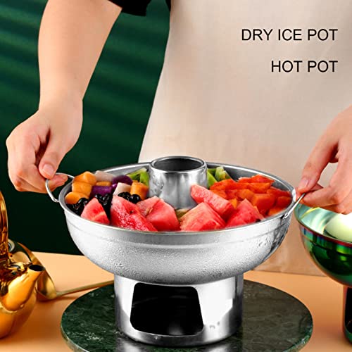 Olla caliente portátil de acero inoxidable para fondue y shabu miniatura 2