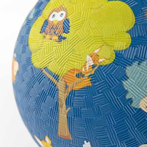 SIGIKID 43086 Kautschuk Ball Wald, blau, bunt, griffig, ab 1 Jahr, Naturkautschuk