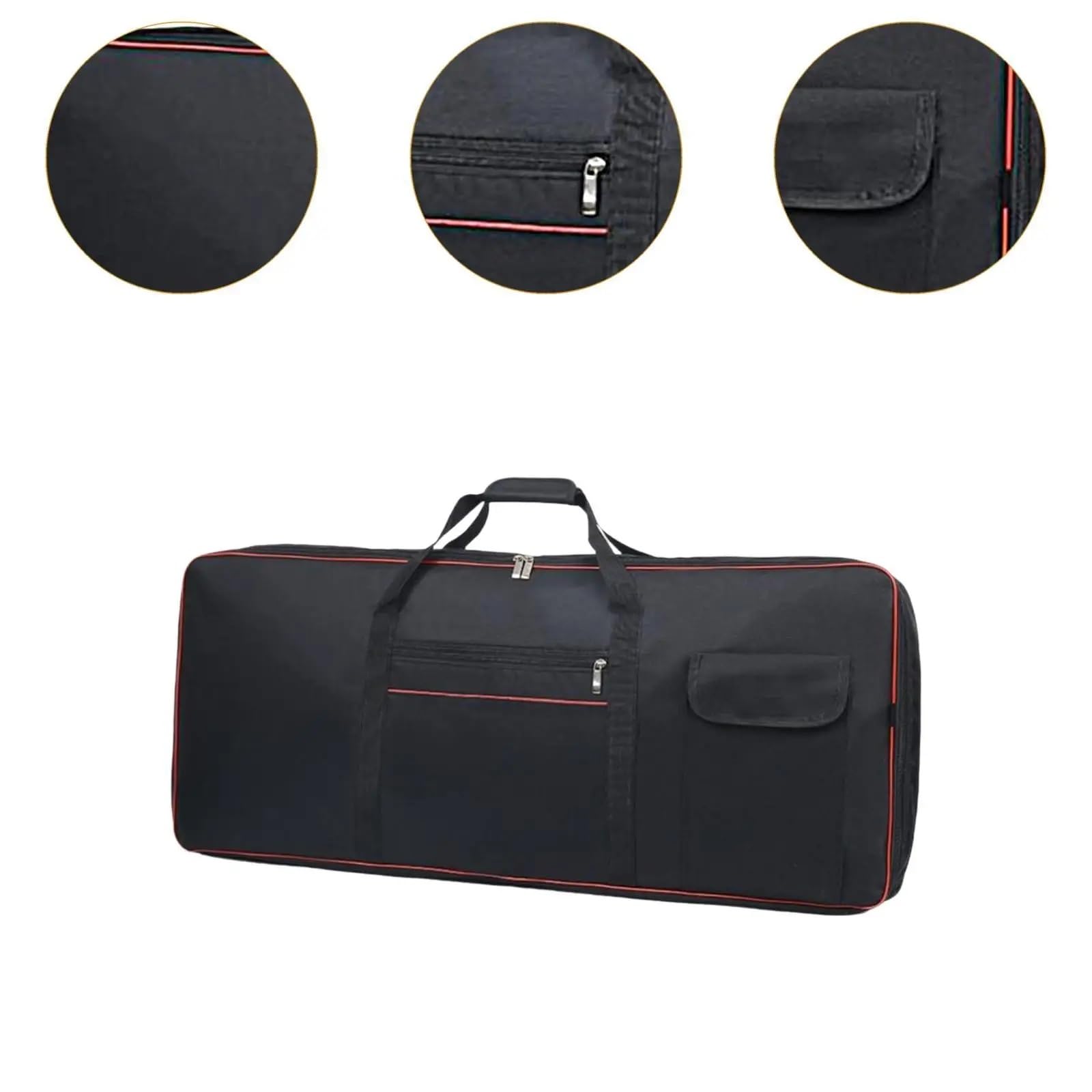 Borsa da trasporto per tastiera Custodia for tastiera a 76 tasti, strumento musicale for pianoforte elettrico, borsa imbottita for il trasporto da viaggio