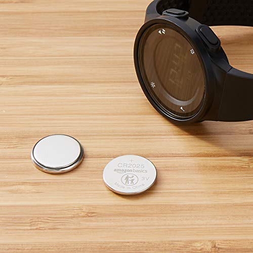 Image of Amazon Basics 2-Pack CR2025 Lithium Coin Cell Battery, 3 Volt, Long Lasting Power, Mercury-Free