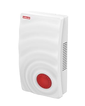 Goldmedal Ocean Stereophonic Ring Door bell | Wall-Mounted Ding Dong Bell | Calling Bell For Home | Door Bell for Office,School | White & Red | (Pack of 1) - image, photos