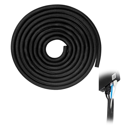 Protector de Cable para Perros y Gatos, 3M 13mm Manguito para Cables, Funda Protectora Trenzada Expandible Organizador de Cables de Pet Resistente al Calor y Mordidas Manguito para Gestión de Cable