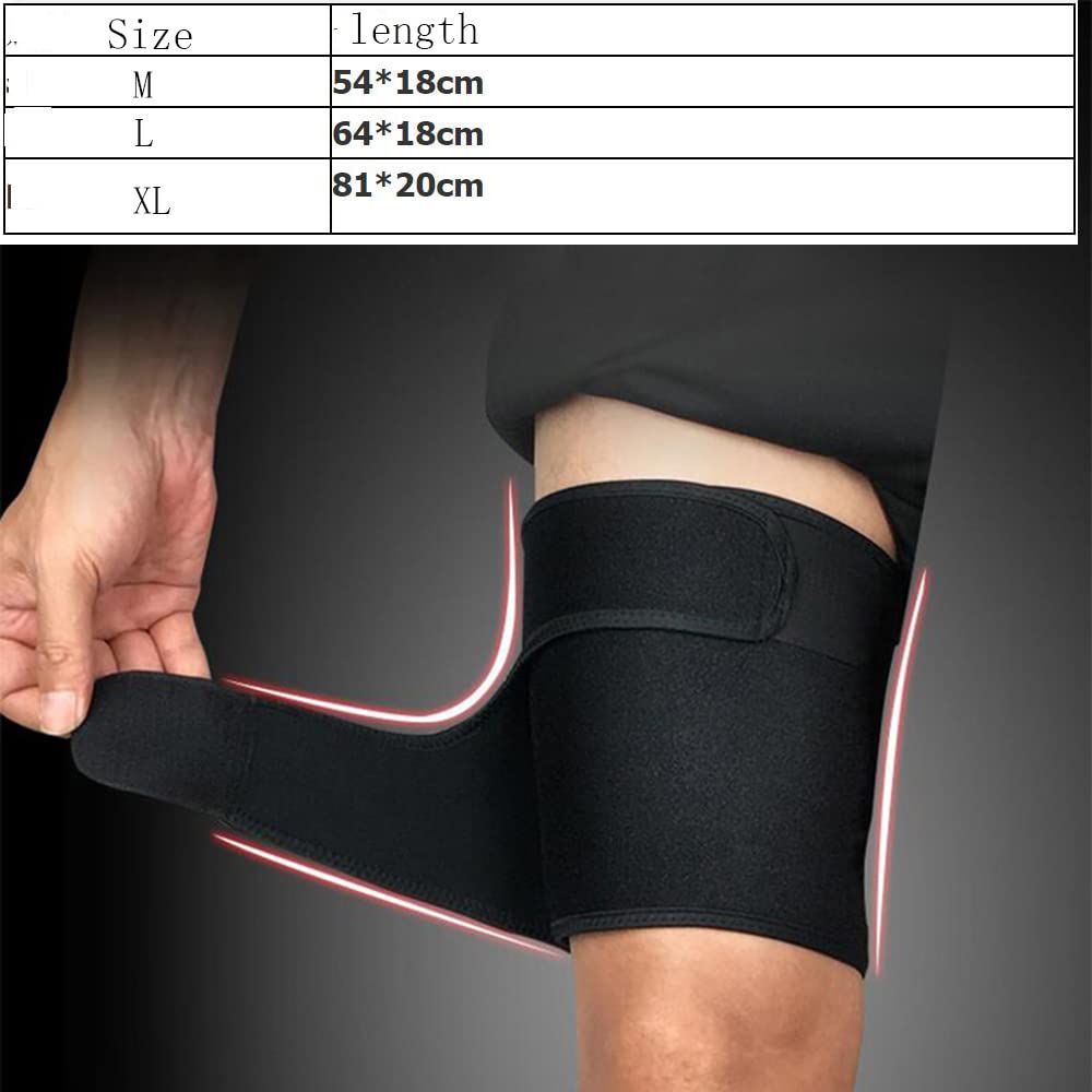 2Pcs Bracetop Muslo Brace Soporte Envoltura De Isquiotibiales Compresión Trimmer De Manga para Esguinces Musculares Estrivistas De Isquiotibiales,L