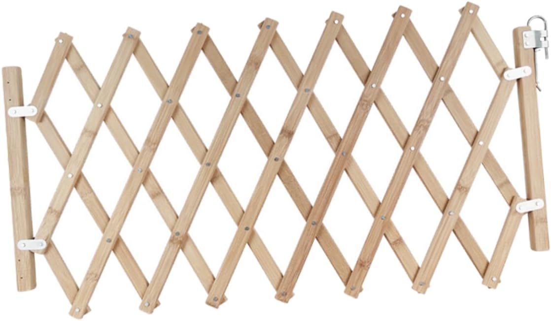 Wooden Pet Isolation Door Dog Safety Barrier Easy to Install Pet Gate for Home Sturdy