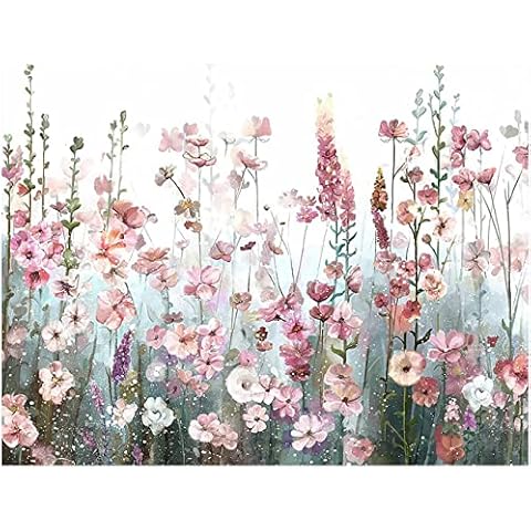 Eiazuiks Diamond Painting Kits for Adults, Flowers 5D DIY Diamond Art Kits Full Drill Diamond DotS for Gift Wall Decor Gem Arts 12x16 inch Cover