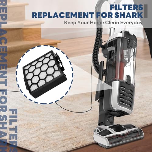 Image of Vacuum Filters Replacement for Shark Navigator Zero-M Self-Cleaning Brushroll Pet Pro Upright Vacuum ZU102 ZU100 ZU60 ZU62 ZU62C NV150 NV151 NV255 NV181,1 HEPA Filter, 2 Foam 2 Faux Felt Filters