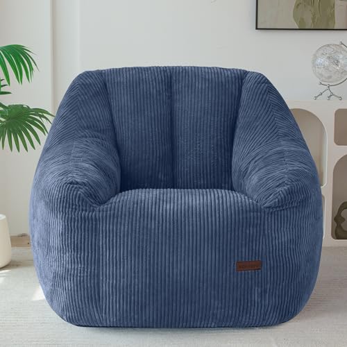 Image of MAXYOYO Bean Bag Chair for Adults, Foam-Filled Floor Sofa for Reading