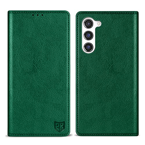 Image of ZZXX for Galaxy S23 Plus Wallet Case Strong Magnetic 6.6 inch,Green