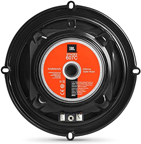 JBL Stage3 607C 2-Wege KFZ Soundsystem - 250 Watt Komponenten JBL Pro Sound Auto Lautsprecher Boxen Set mit 16 cm Einbau Autolautsprecher und Hochtöner – Bild 6