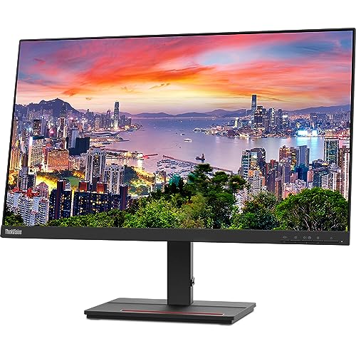 Image of Lenovo ThinkVision S27e 27-inch 1920 x 1080 LED Backlit Full HD LCD, 2-Pack Bundle with HDMI, VGA, Dual Monitor Stand, ThinkPad Universal USB-C Dock, MK540 Wireless Keyboard & Mouse, Mouse & Wrist Pad