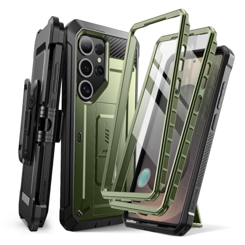 Image of SUPCASE for Samsung Galaxy S25 Ultra Case with Stand (Unicorn Beetle Pro), [2 Front Frames] [Built-in Screen Protector & Belt-Clip] Military-Grade Protection Phone Case for S25 Ultra 6.9 Inch, Guldan