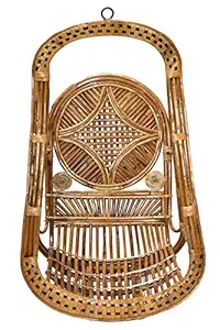 CFT Craftcane Cane Wooden Bamboo Hanging Swing Chair For Indoor & Outdoor For Kids, Adults 150 Kg