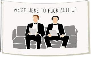 Step Brothers Flag The Interview 3x5 Feet Banner Funny Poster Durable Man Cave Wall Decor Flags for College Dorm Room Decoration,Outdoor,Parties,Home,Bedroom,Indoor