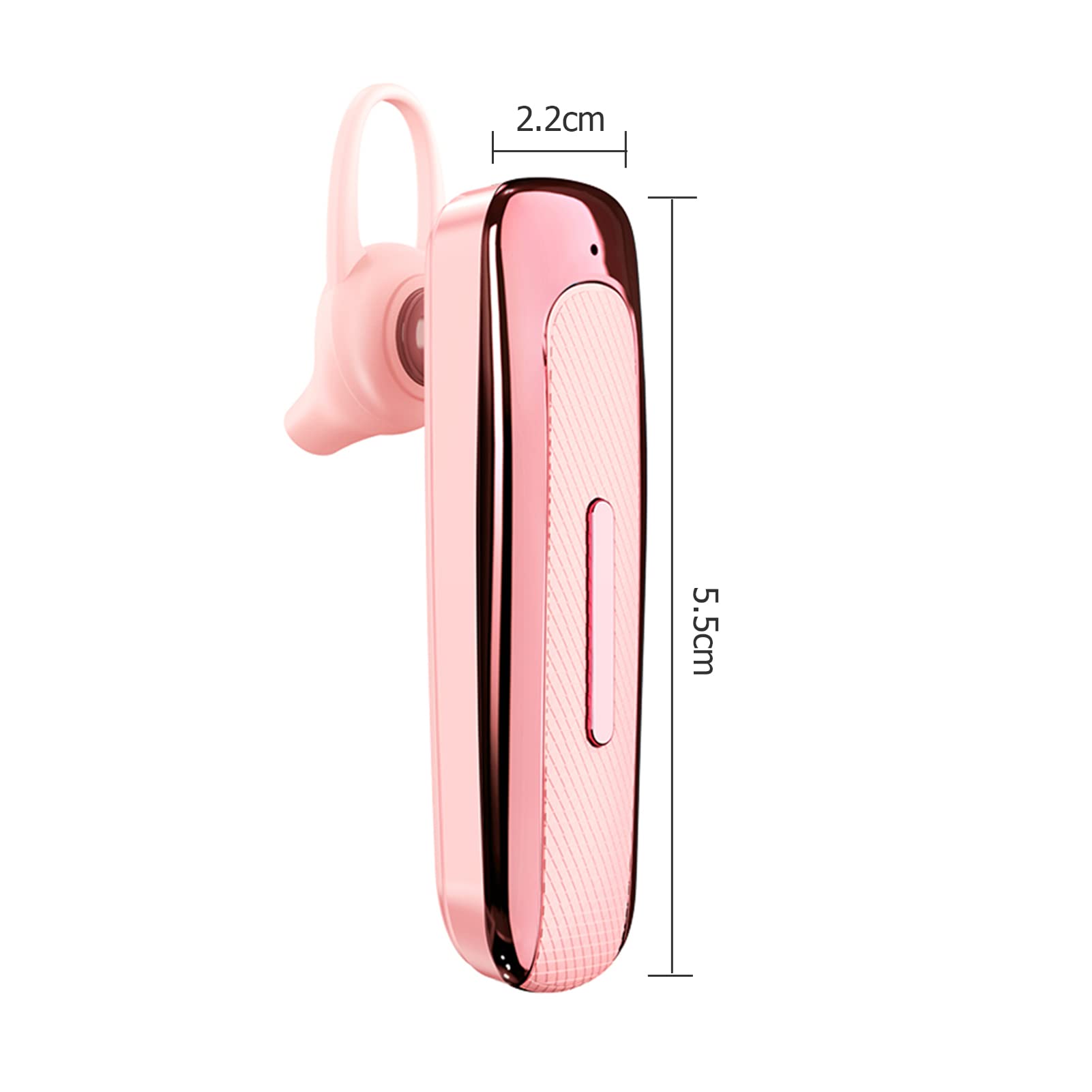 HandsFree Auricolare Bluetooth Singolo Open-Ear – ENC, 30h Autonomia, IPX5, Regolabile 180°, Per Guida E Sport