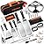 45PCS Griddle Accessories Kit, Flat Top Grill Accessories Set for Blackstone and Camp Chef | Hibachi Enlarged Spatula Set with Burger Press and Melting Dome | Complete kit for Outdoor BBQ