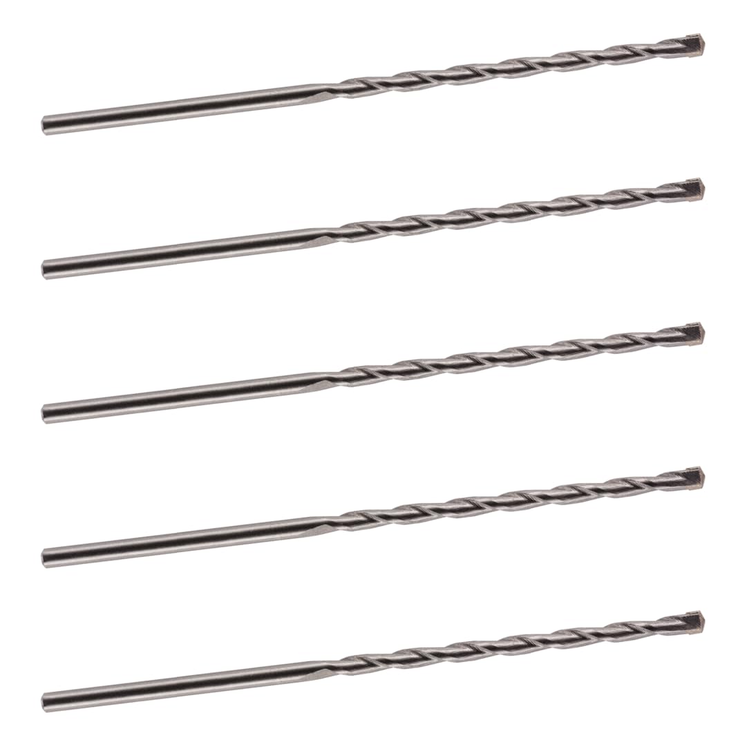 12mm x 150mm TCT Tipped Masonry Drill Bits (Pack Of 5) For Concrete Brick Porcelain Ceramic Tile Plastic Wood