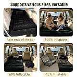 Icelus Auto Matratze SUV Luftmatratze with Luftpumpe 175 * 130 * 15 cm Aufblasbare Camping Kombi Luftbett für Auto Rücksitz Dickere Kofferraum Matratze Bett für Camping Outdoor Traveling