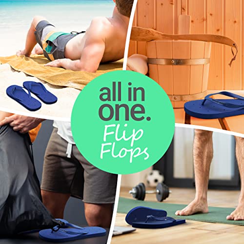 Image of Shower Shoez Men's Non-Slip Gym Pool Dorm Water Sandals Flip Flops