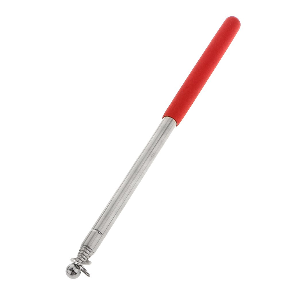 Magideal Extendable Pole 1.6M Portable Telescopic Handheld Flag Pole - Red-picture-25
