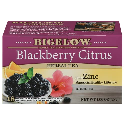 Bigelow Herbal Teas Blackberry Citrus plus Zinc