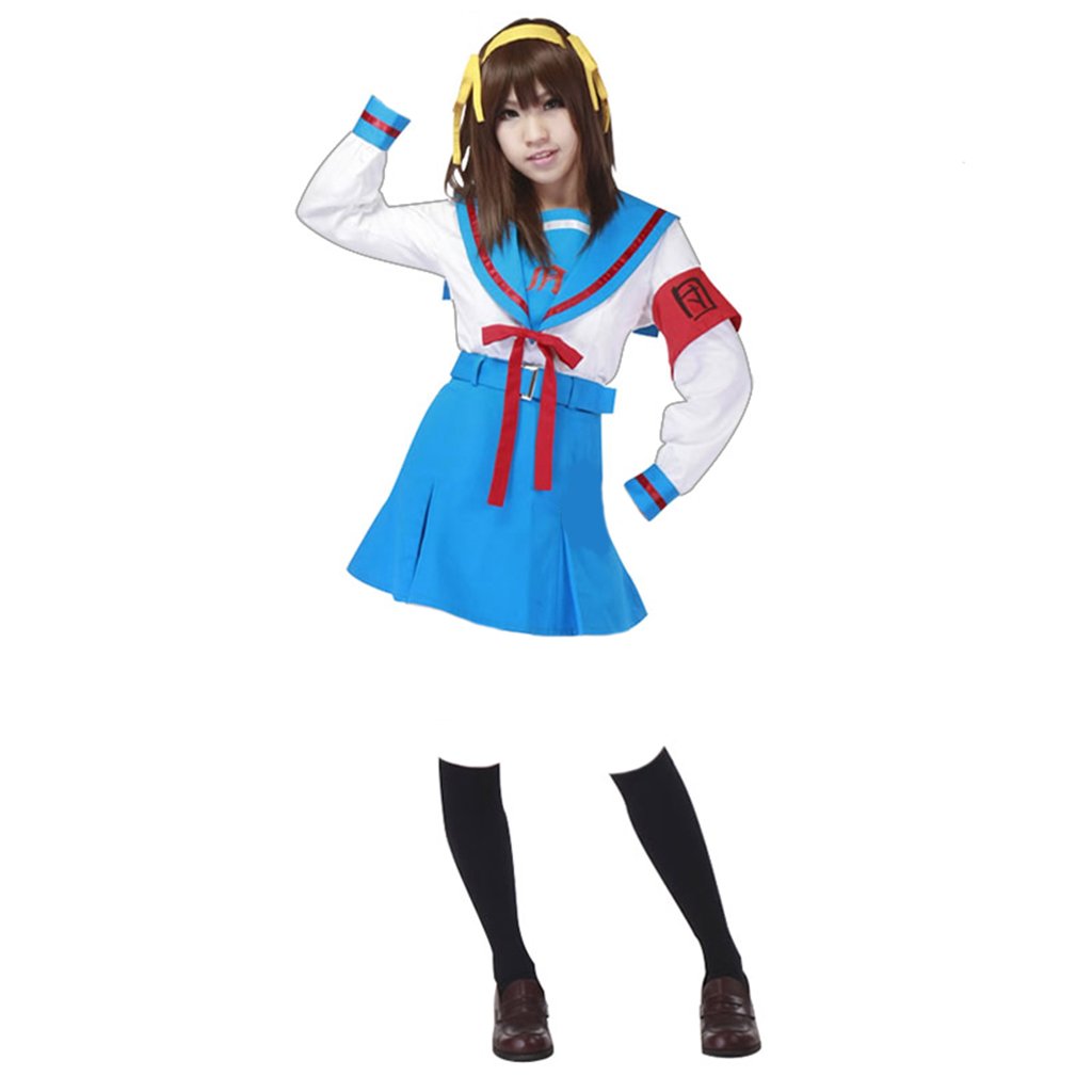 Dream2Reality Haruhi Suzumiya Cosplay Costume-Suzumiya Haruhi Winter 1st Medium White
