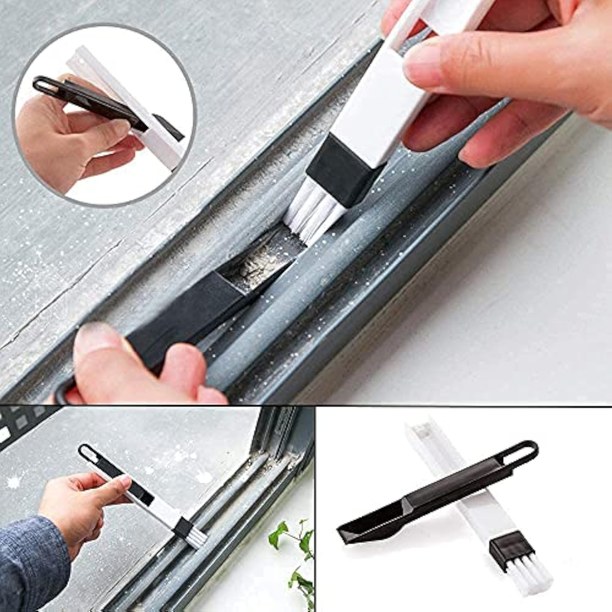 Window Groove Frame Cleaning Brush Combo