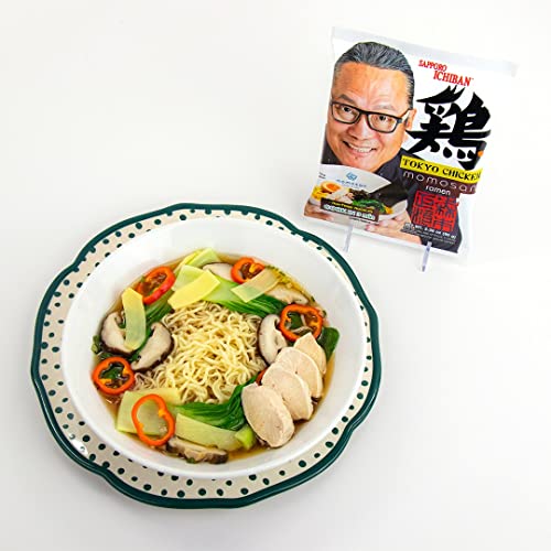 Sapporo Ichiban Momosan Ramen, 3.44 Ounce, Pack of 30 (Tokyo Chicken Flavor)