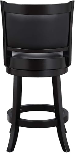 Miniatura 98 de Boraam Augusta - Silla alta giratoria de altura Negro -,Negro/Cappuccino,Negro/Cerezo,Marrón/Capuchino,Capuccino,Cereza,Cepillo de alambre