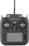 RadioMaster TX16S Mark II MAX Edition 2.4GHz 16 Channel EdgeTX OpenTX Radio Transmitter Leather Grips CNC Finish Components Mode 2 (Carbon Black, ELRS with AG01) - 1