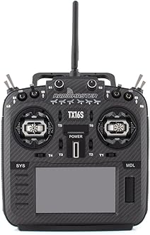Radiomaster TX16S MKII MAX with AG01 Hall Gimbals Radio Control System ExpressLRS or Multi-Protocol 4in1 (4in1 Mode 2-Black)