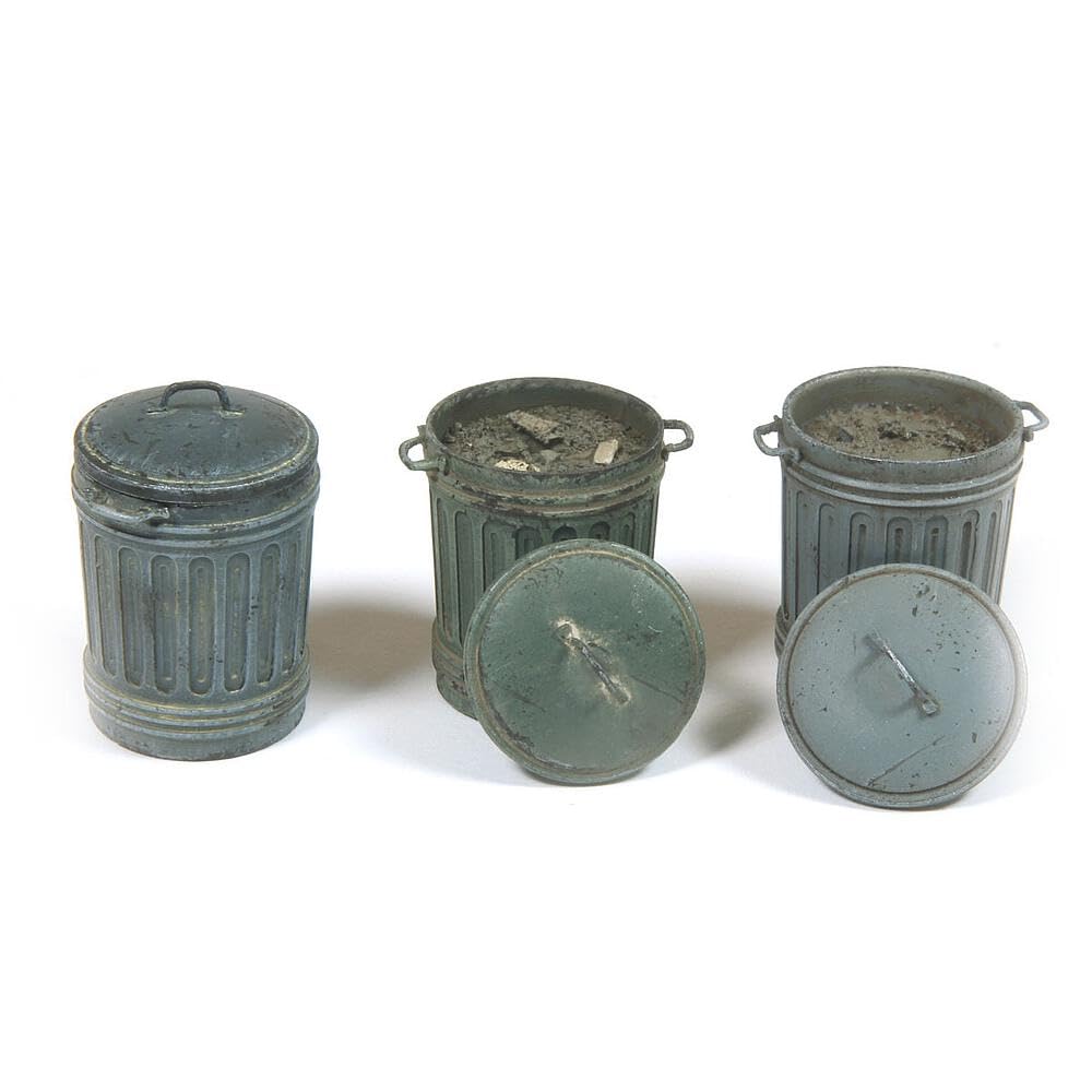 Garbage Bins (NO.1) - Scale 1:35 - Terrain & Accessories - Acrylicos Vallejo
