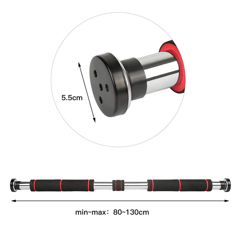 ISE Barre De Traction Murale, Barre De Traction Fitness Avec Plusieurs