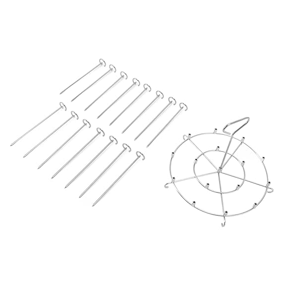 8QT Skewer Holder, Dishwasher Safe Easy to Use 8QT Skewer Stand Vertical for Kabobs