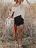 Aoudery Flowy Shorts for Women Casual Boho Ruffle ... #4