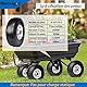 4.10/3.50-4 Reifen Flat Free Wheels Vollgummireifen und Rad für Schubkarre, Wagon, Gorilla Cart, Dolly, Hand Truk, Generator