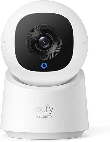 eufy Security Cámara interior C210, cámara de seguridad para el hogar, resolución de 1080p 360 PTZ, cámara de seguridad para interiores enchufable