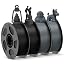 4*1kg Pla Black & Texture Grey