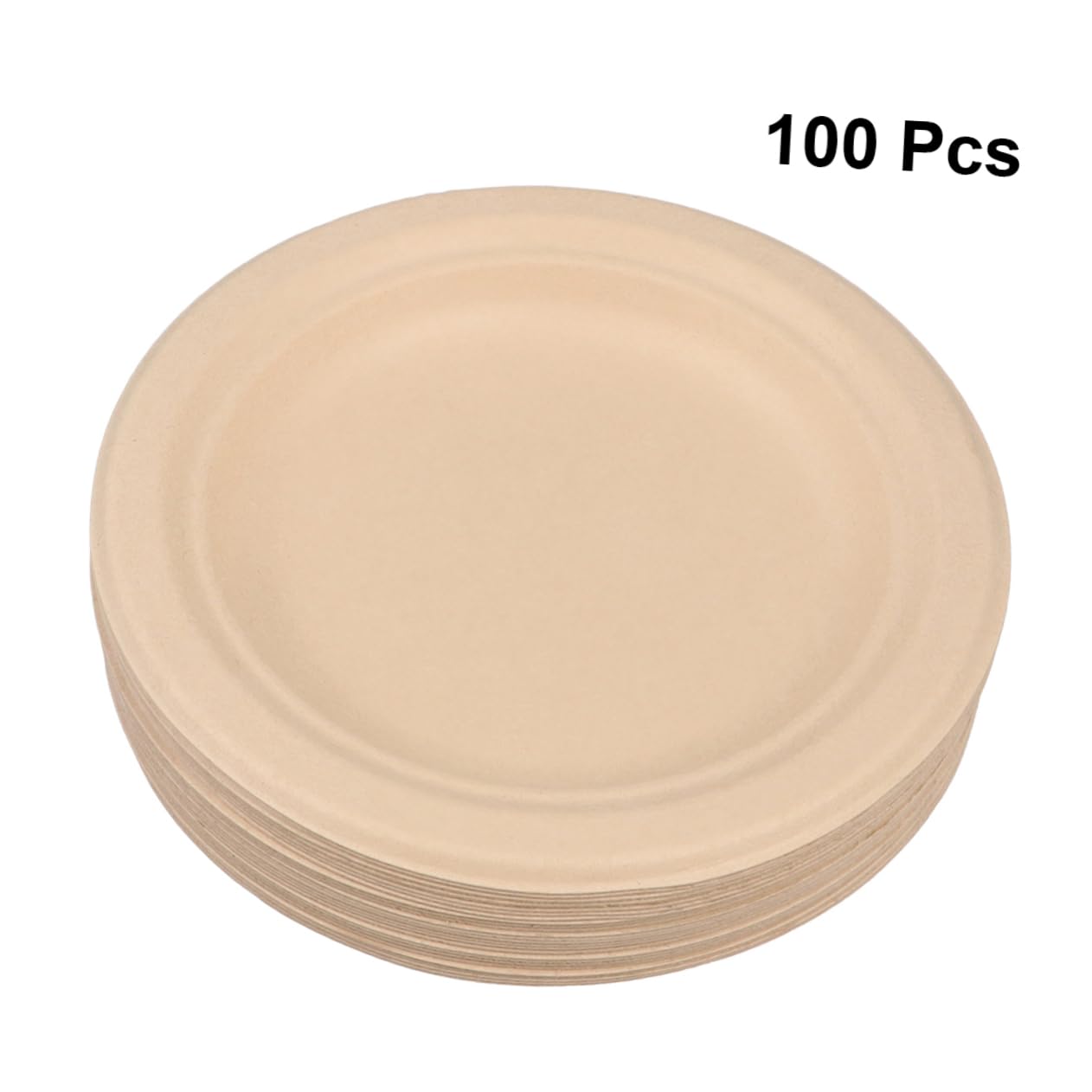 Healeved Piatti Rotondi Usa e Getta 6 Pollici 100 Pezzi Beige