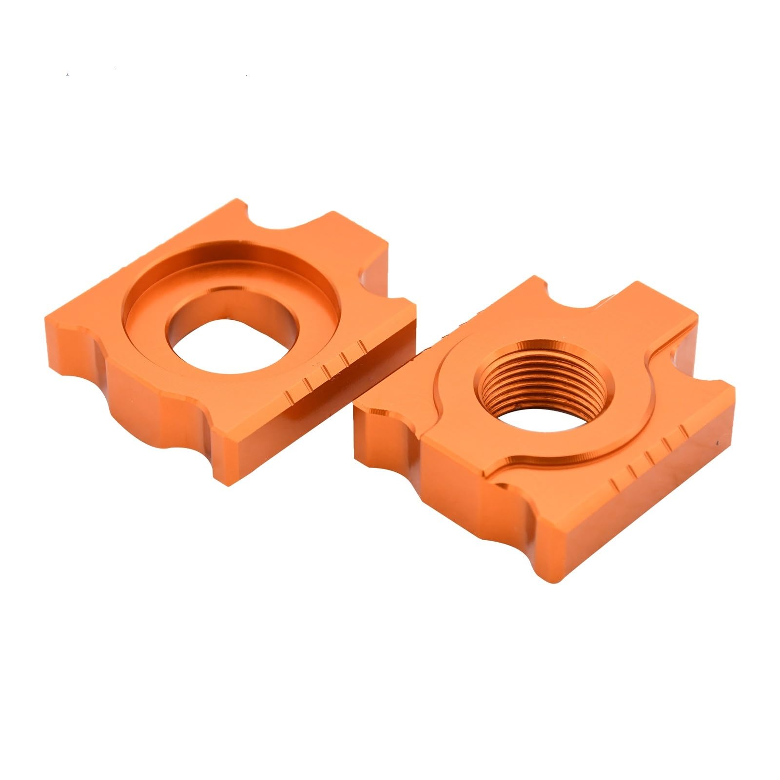 Blocco asse regolatore catena posteriore in alluminio CNC da 20 mm compatibile con i modelli fuoristrada KTM (EXC, XC, SX, ecc.) 125-530cc 2008-2023