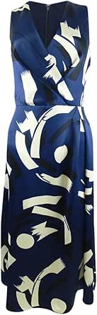 ELLA Rafaella Plus Size Geometric Print Pleated Satin Sleeveless Shell Top - Macy's