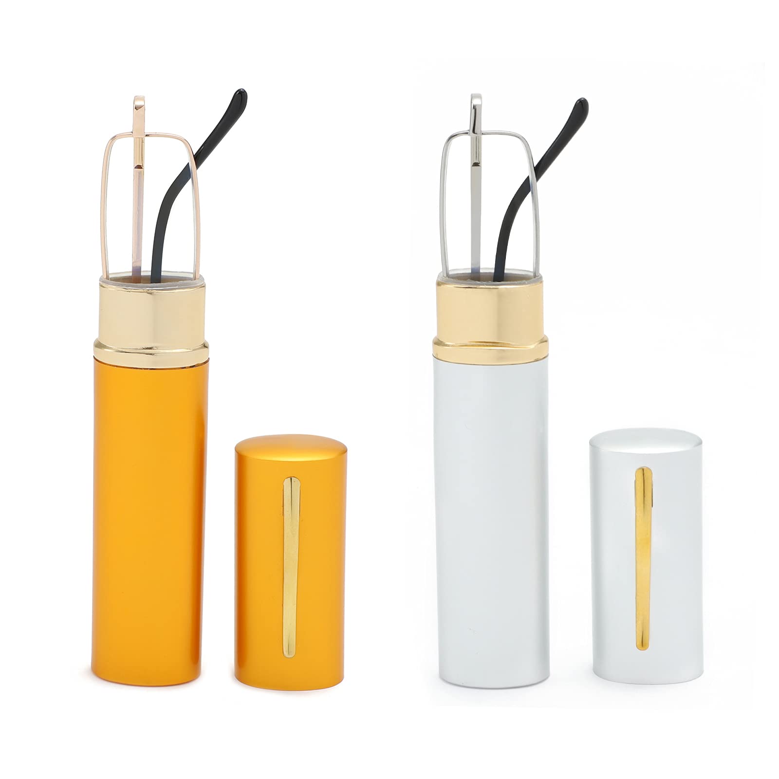 OWTXIS Blue Light Blocking Reading Glasses - Slim Pocket Readers with Pen Clip Case Mini Lightweight Readers