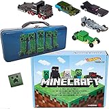 Spotted Creeper car Compatible with Minecraft Character Bundled with Mini Tin Case + Spider +...