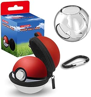 Carrying Case for Nintendo Switch Poke Ball Plus Controller, 2 in 1 Accessories Portable Carry Case for Pokémon Let's Go Pikachu and Let's Go Eevee Game