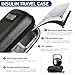 Insulin Cooler Travel Case, Portable Temperature Display Medicine Travel Cooler, Diabetes Case with 2 Reusable Ice Packs TSA Approved for Diabetic Supplies Patent Pending(Black)