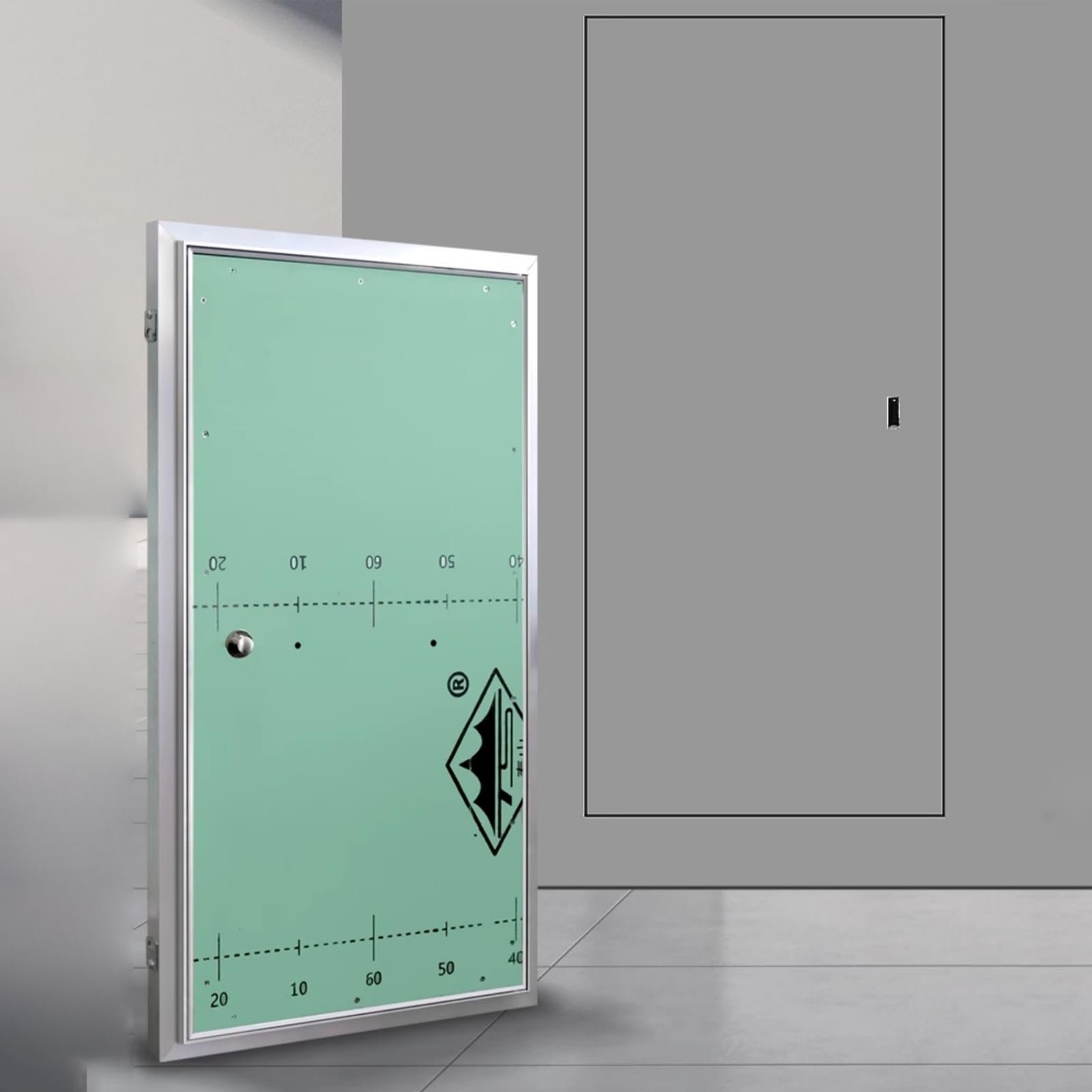 Porta di accesso magnetica per cartongesso, pannello nascosto per impianti idraulici e riscaldamento, facile accesso ai cavi nascosti, design galvanizzato, perfetto per la ristrutturazione della casa